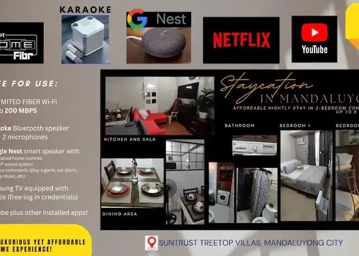 2-br Cozy 200mbpsfiberwifi/netflix/pool/wfh Apartment Manila